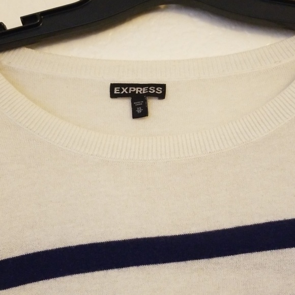 EXPRESS Crop Striped Sweater - Picture 2 of 3
